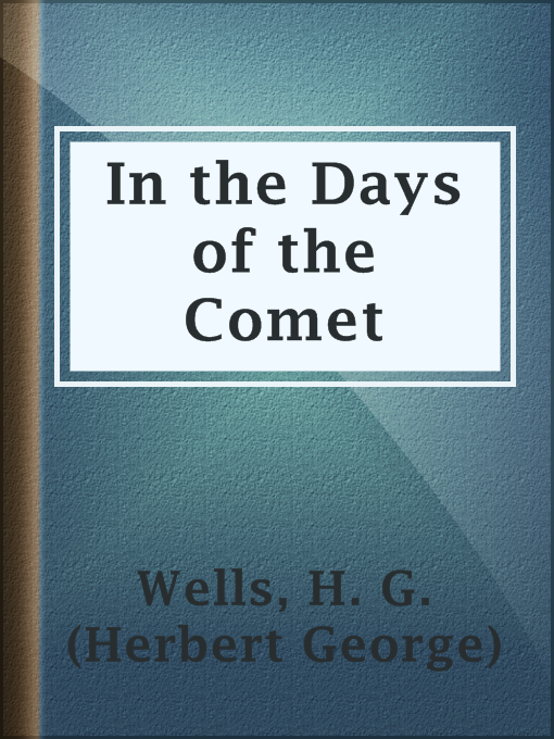 Cover of In the Days of the Comet